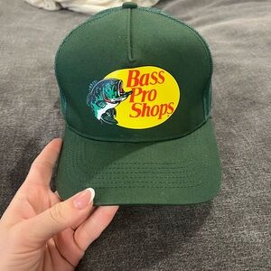 Bass Pro Shops Dark Green Cap with Fish Logo